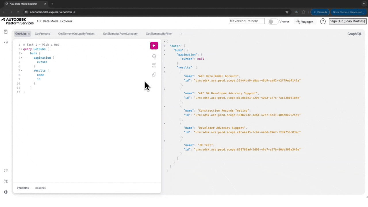 Schema through explorer